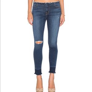J Brand Mid Rise Capri in Stigma